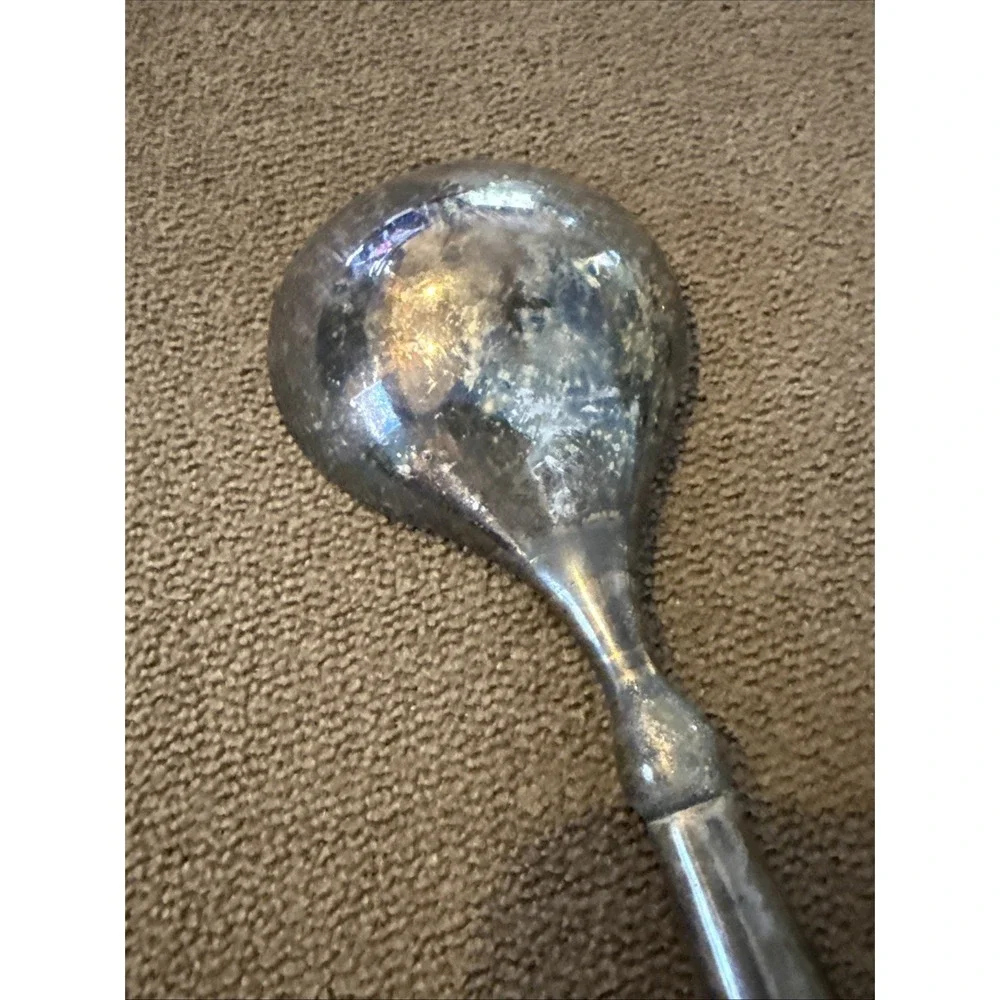 Vintage Silverplate Salad Serving Spoons Entertainment Set Of Two 12